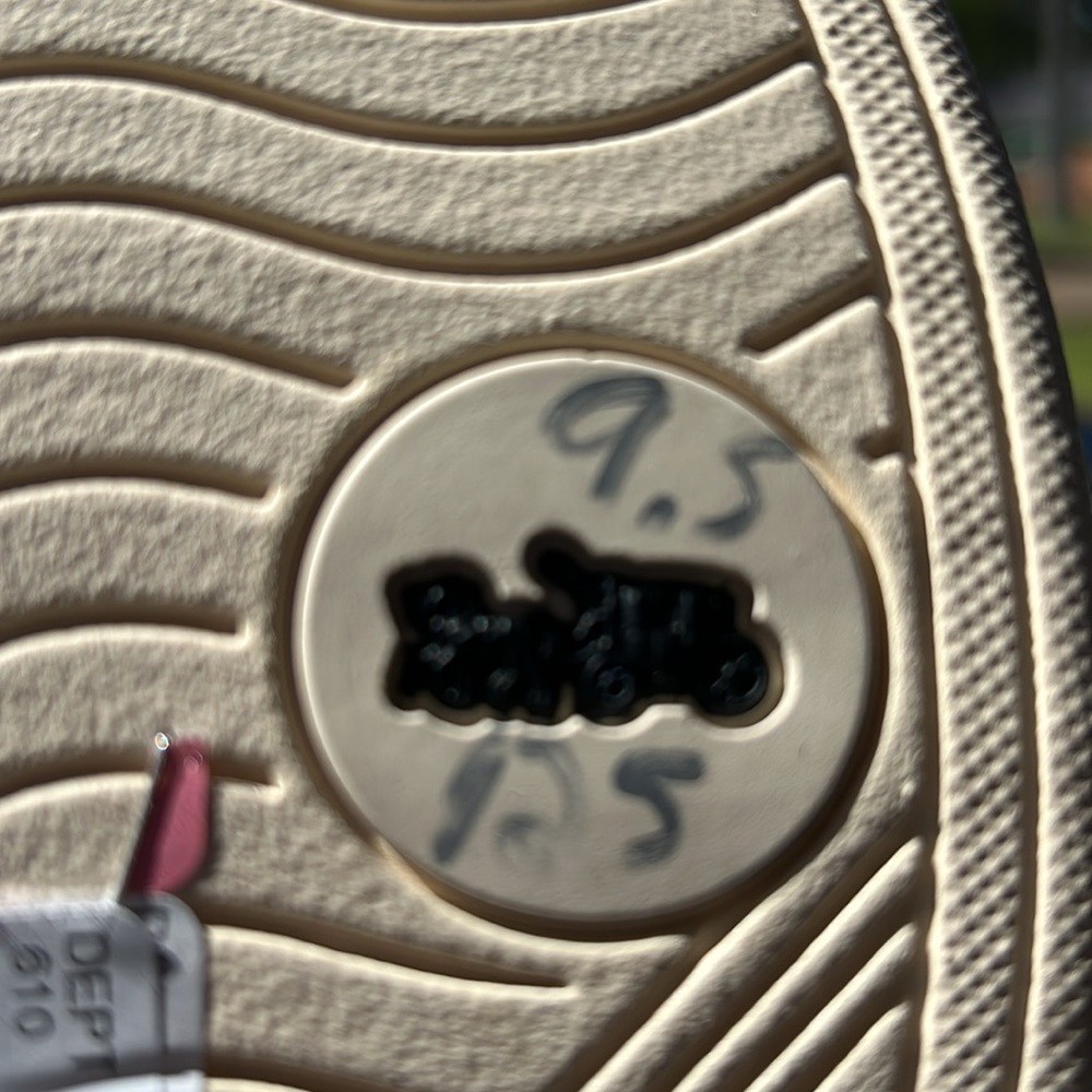 Coach black/white cream NWT, lace up sneakers, made in Indonesia size 9.5 D. - Picture 6 of 9